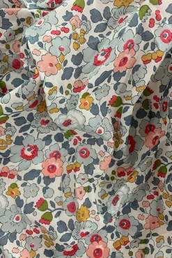 Picnic Blanket Made With Liberty Fabric in Betsy Grey & Capel Mustard