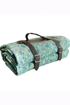 Picnic Blanket Made With Liberty Fabric in Donna Leigh Green & Rachel