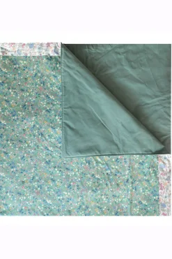 Picnic Blanket Made With Liberty Fabric in Donna Leigh Green & Rachel