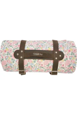 Picnic Blanket Made With Liberty Fabric in Betsy Candy Floss & Mitsi Valeria Pink