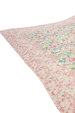 Picnic Blanket Made With Liberty Fabric in Betsy Candy Floss & Mitsi Valeria Pink