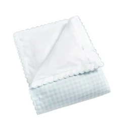 Picnic Gingham Baby Duvet in Blue
