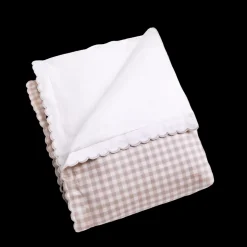 Picnic Gingham Baby Duvet in Beige