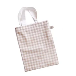 Picnic Gingham Baby Duvet in Beige