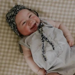 Picnic Gingham Baby Duvet in Beige