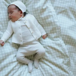 Picnic Gingham Baby Duvet in Green