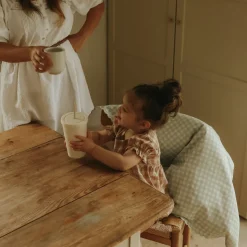 Picnic Gingham Baby Duvet in Green