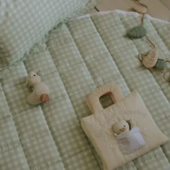 Picnic Gingham Play Mat in Green