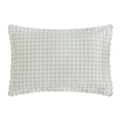 Picnic Gingham Toddler Pillow in Green