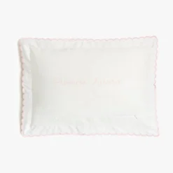Picnic Gingham Toddler Pillow in Pink