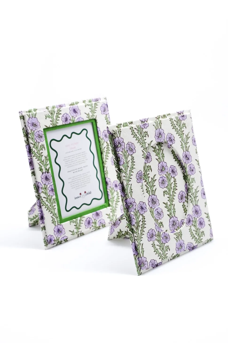 Picture Frame 4x6 in Circular Forget-Me-Not Purple