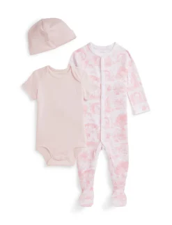 3-Piece Box Set in Pink Toile