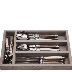 24-Piece Flatware Set in Linen