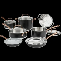 11-Piece Matte Black Elegance Set in Black