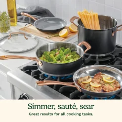 11-Piece Matte Black Elegance Set in Black