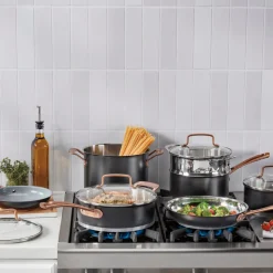 11-Piece Matte Black Elegance Set in Black