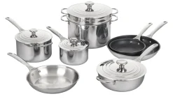12-Piece Stainless Steel Pan Set