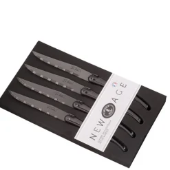 4-Piece Steak Knives in New Age Black