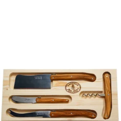 4-Piece Wine Cheese Set in Rustic Range