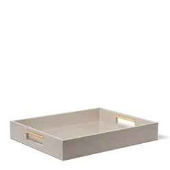 Piero Lacquer Tray in Taupe