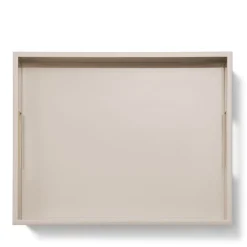 Piero Lacquer Tray in Taupe