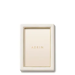 Piero Leather Frame in Shadow White, 4 x 6"