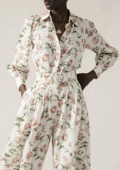 Pieta Blouse in Pink Peony