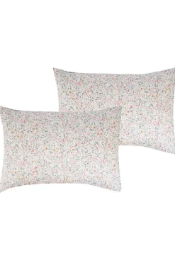 Pillowcase Made With Liberty Fabric in Donna Leigh Silver