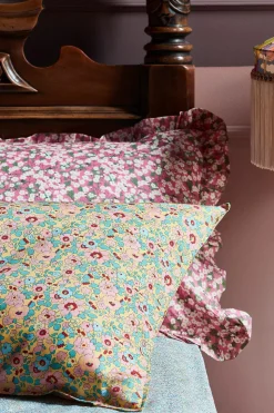 Pillowcase Made With Liberty Fabric in Betsy Sunflower