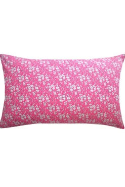 Pillowcase Made With Liberty Fabric in Capel Fuchsia