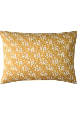 Pillowcase Made With Liberty Fabric in Capel Mustard