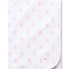 Pima Baby Blanket in Blushing Bows