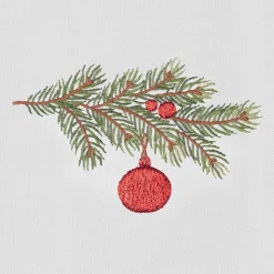Pine Bough Ornament Hand Towel