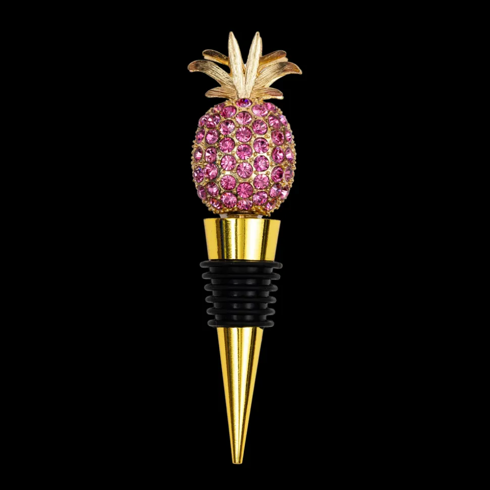 Pineapple Wine Stopper in Rose