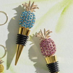 Pineapple Wine Stopper in Rose