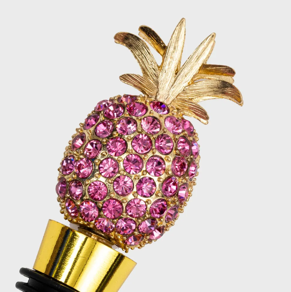 Pineapple Wine Stopper in Rose