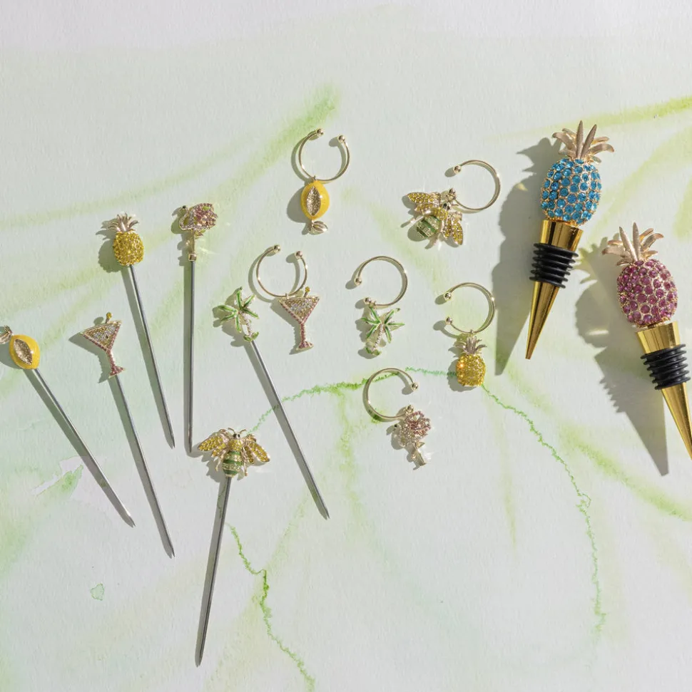 Pineapple Wine Stopper in Rose