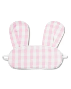 Pink Gingham Bunny Eye Mask