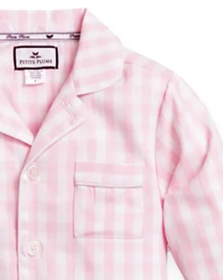 Pink Gingham Pajama Set