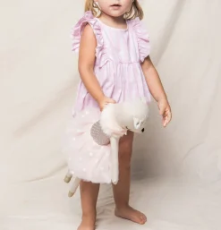 Pink Gingham Ruffled Romper