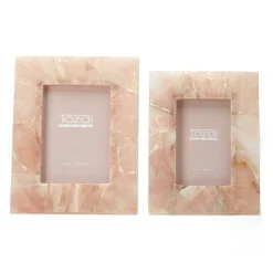 Pink Quartz Photo Frame, Set of 2