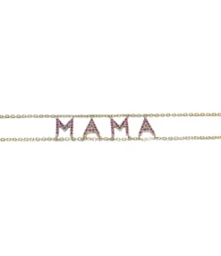 Pink Sapphire ‘Mama' Say Something Bracelet