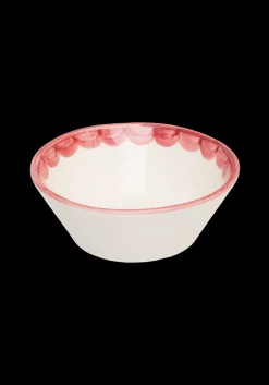 Pink Scallop Bowl