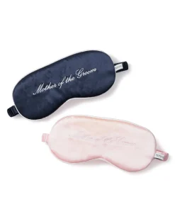 Pink Silk Mother of the Groom Sleep Mask