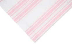 Pink Stripe Cotton Tablecloth