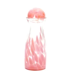 Pink Transparent Spotted Carafe