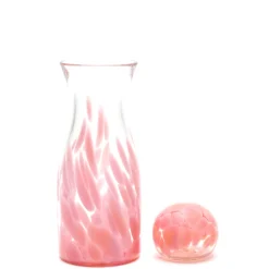 Pink Transparent Spotted Carafe