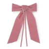 Pink Velvet Napkin Bows, Set of 4