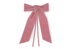 Pink Velvet Napkin Bows, Set of 4