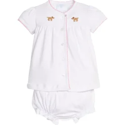 Pinpoint Layette Knit Set in Girl Lab